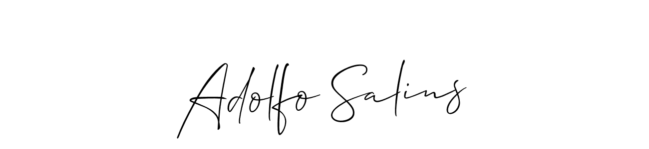 The best way (Allison_Script) to make a short signature is to pick only two or three words in your name. The name Adolfo Salins include a total of six letters. For converting this name. Adolfo Salins signature style 2 images and pictures png