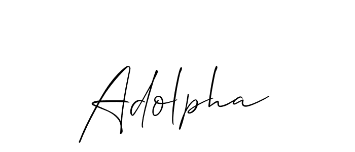 The best way (Allison_Script) to make a short signature is to pick only two or three words in your name. The name Adolpha include a total of six letters. For converting this name. Adolpha signature style 2 images and pictures png