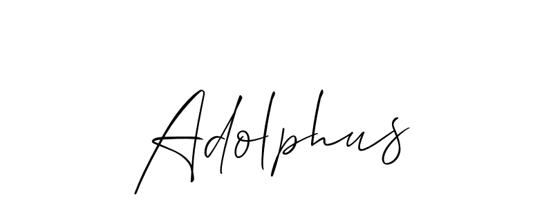 Make a beautiful signature design for name Adolphus. With this signature (Allison_Script) style, you can create a handwritten signature for free. Adolphus signature style 2 images and pictures png