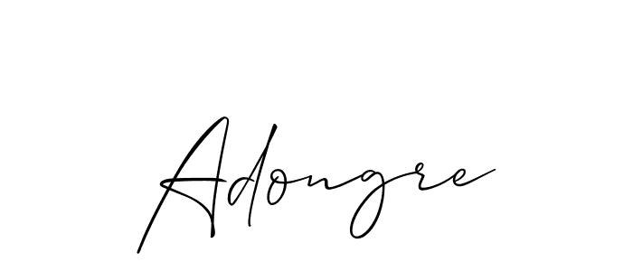 How to make Adongre name signature. Use Allison_Script style for creating short signs online. This is the latest handwritten sign. Adongre signature style 2 images and pictures png