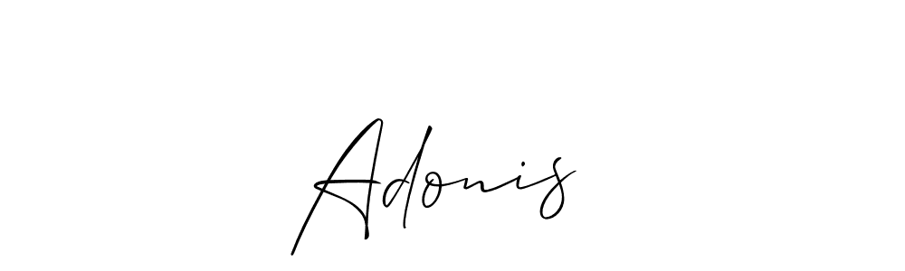 You should practise on your own different ways (Allison_Script) to write your name (Adonis ♡) in signature. don't let someone else do it for you. Adonis ♡ signature style 2 images and pictures png