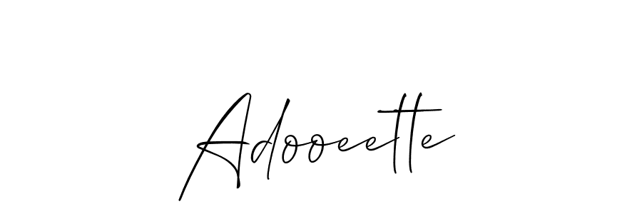 It looks lik you need a new signature style for name Adooeette. Design unique handwritten (Allison_Script) signature with our free signature maker in just a few clicks. Adooeette signature style 2 images and pictures png