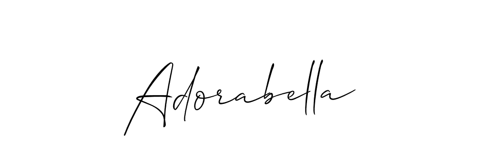 How to make Adorabella name signature. Use Allison_Script style for creating short signs online. This is the latest handwritten sign. Adorabella signature style 2 images and pictures png