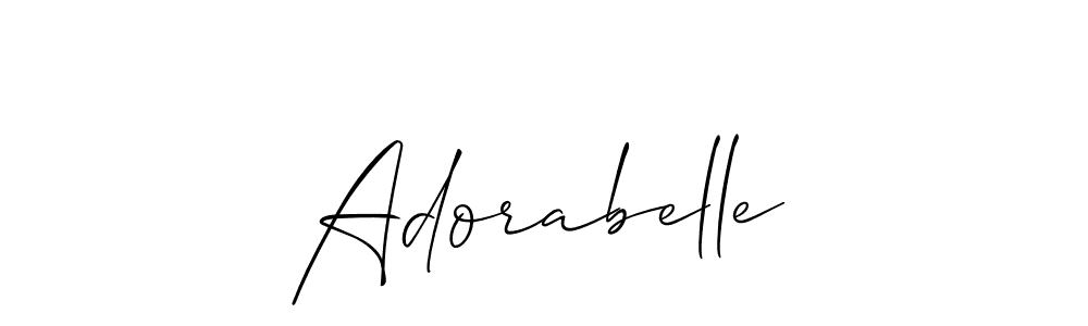 if you are searching for the best signature style for your name Adorabelle. so please give up your signature search. here we have designed multiple signature styles  using Allison_Script. Adorabelle signature style 2 images and pictures png