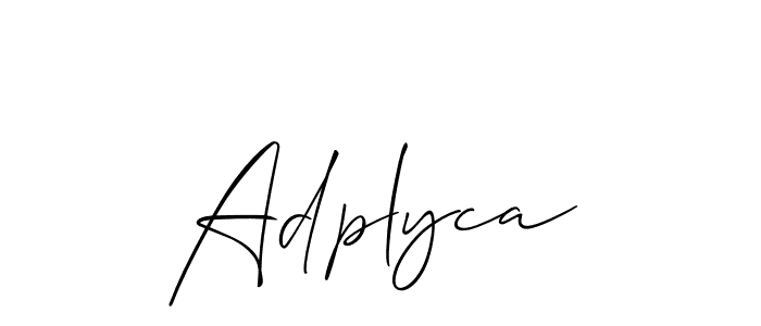 You can use this online signature creator to create a handwritten signature for the name Adplyca. This is the best online autograph maker. Adplyca signature style 2 images and pictures png