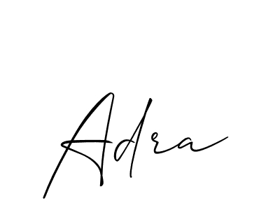 Make a beautiful signature design for name Adra. Use this online signature maker to create a handwritten signature for free. Adra signature style 2 images and pictures png