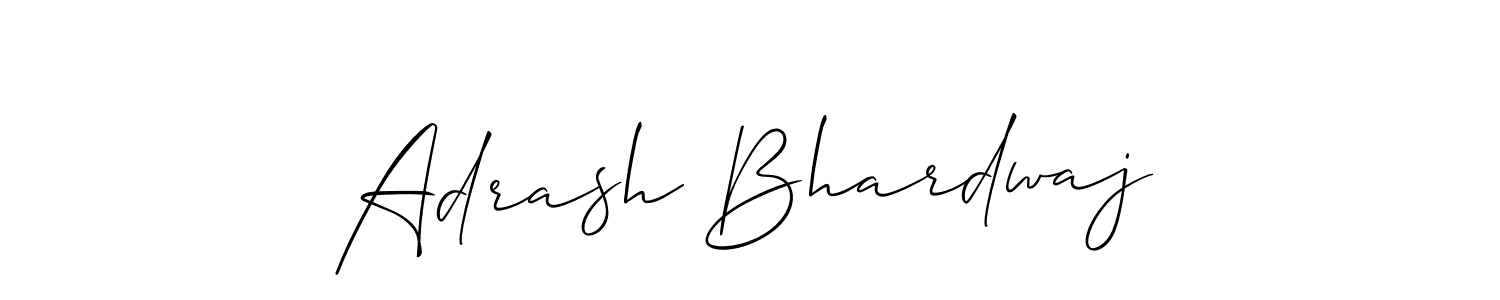 Use a signature maker to create a handwritten signature online. With this signature software, you can design (Allison_Script) your own signature for name Adrash Bhardwaj. Adrash Bhardwaj signature style 2 images and pictures png