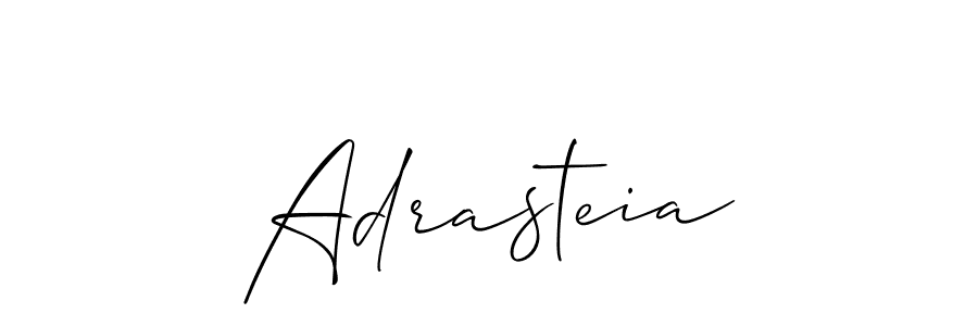 How to make Adrasteia signature? Allison_Script is a professional autograph style. Create handwritten signature for Adrasteia name. Adrasteia signature style 2 images and pictures png