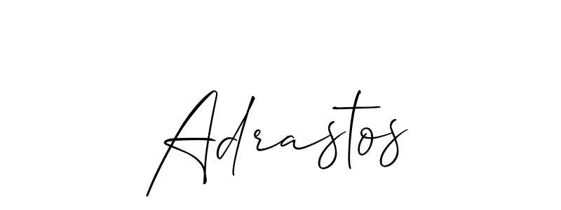 Design your own signature with our free online signature maker. With this signature software, you can create a handwritten (Allison_Script) signature for name Adrastos. Adrastos signature style 2 images and pictures png