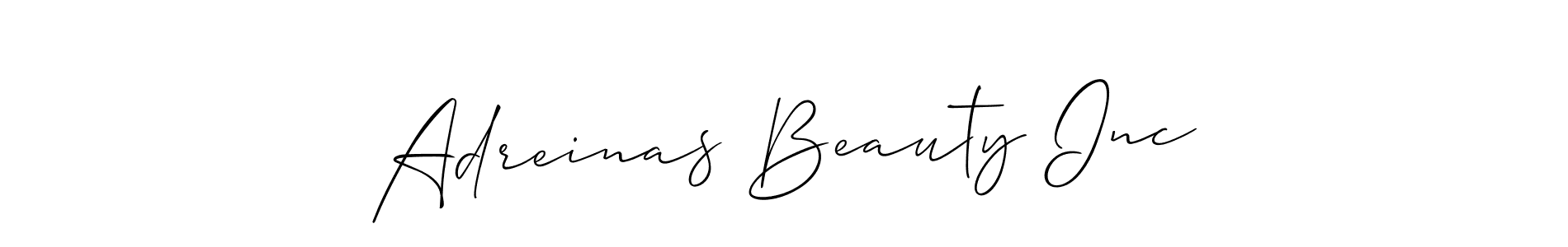 Once you've used our free online signature maker to create your best signature Allison_Script style, it's time to enjoy all of the benefits that Adreinas Beauty Inc name signing documents. Adreinas Beauty Inc signature style 2 images and pictures png