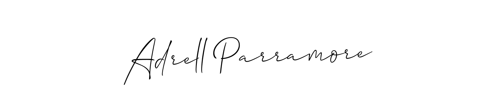 Also You can easily find your signature by using the search form. We will create Adrell Parramore name handwritten signature images for you free of cost using Allison_Script sign style. Adrell Parramore signature style 2 images and pictures png