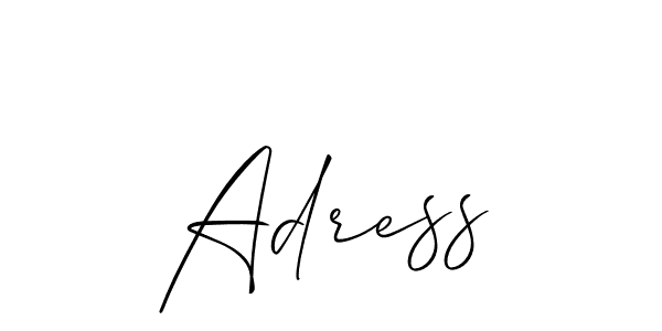 Adress stylish signature style. Best Handwritten Sign (Allison_Script) for my name. Handwritten Signature Collection Ideas for my name Adress. Adress signature style 2 images and pictures png