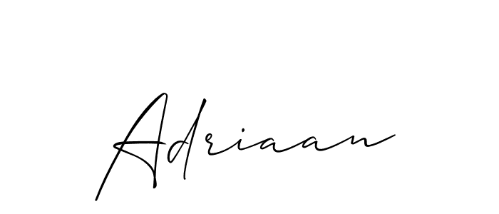 How to make Adriaan name signature. Use Allison_Script style for creating short signs online. This is the latest handwritten sign. Adriaan signature style 2 images and pictures png