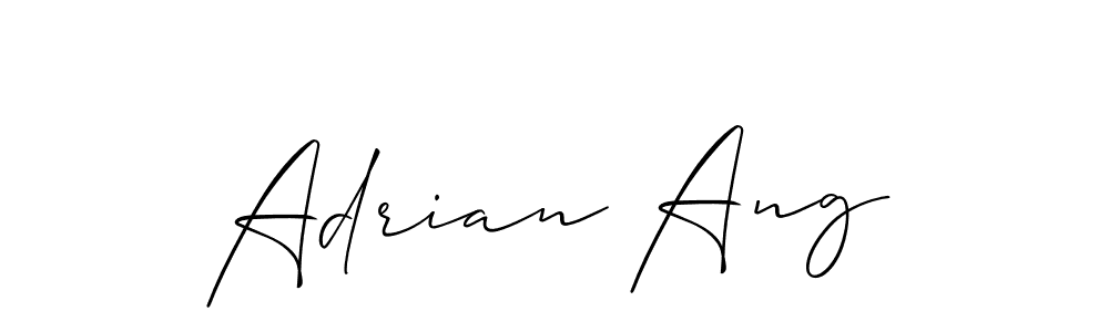 This is the best signature style for the Adrian Ang name. Also you like these signature font (Allison_Script). Mix name signature. Adrian Ang signature style 2 images and pictures png