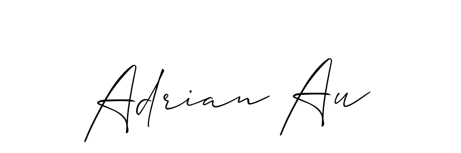 Also we have Adrian Au name is the best signature style. Create professional handwritten signature collection using Allison_Script autograph style. Adrian Au signature style 2 images and pictures png