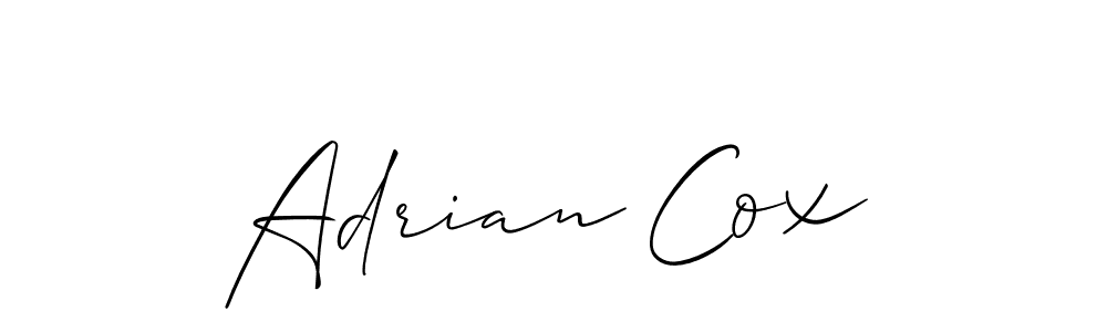 How to make Adrian Cox name signature. Use Allison_Script style for creating short signs online. This is the latest handwritten sign. Adrian Cox signature style 2 images and pictures png