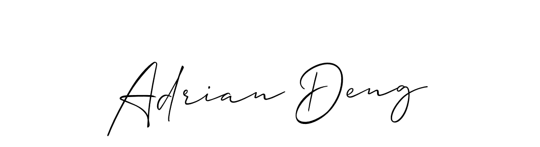 Adrian Deng stylish signature style. Best Handwritten Sign (Allison_Script) for my name. Handwritten Signature Collection Ideas for my name Adrian Deng. Adrian Deng signature style 2 images and pictures png