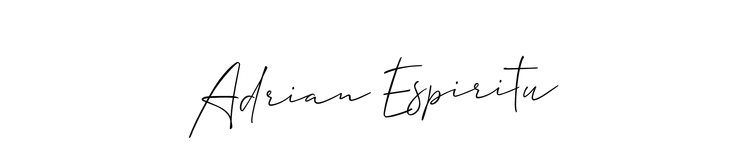 You should practise on your own different ways (Allison_Script) to write your name (Adrian Espiritu) in signature. don't let someone else do it for you. Adrian Espiritu signature style 2 images and pictures png