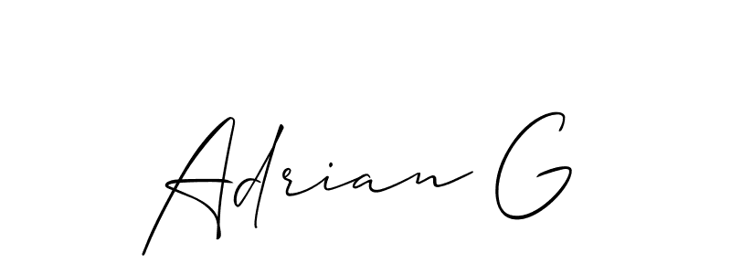 Similarly Allison_Script is the best handwritten signature design. Signature creator online .You can use it as an online autograph creator for name Adrian G. Adrian G signature style 2 images and pictures png