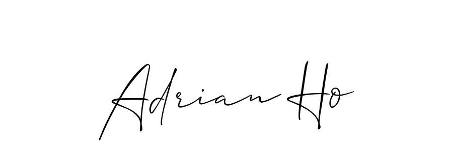 Design your own signature with our free online signature maker. With this signature software, you can create a handwritten (Allison_Script) signature for name Adrian Ho. Adrian Ho signature style 2 images and pictures png