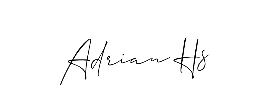 Also we have Adrian Hs name is the best signature style. Create professional handwritten signature collection using Allison_Script autograph style. Adrian Hs signature style 2 images and pictures png