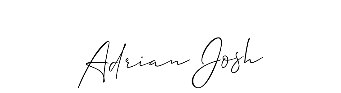 Make a short Adrian Josh signature style. Manage your documents anywhere anytime using Allison_Script. Create and add eSignatures, submit forms, share and send files easily. Adrian Josh signature style 2 images and pictures png