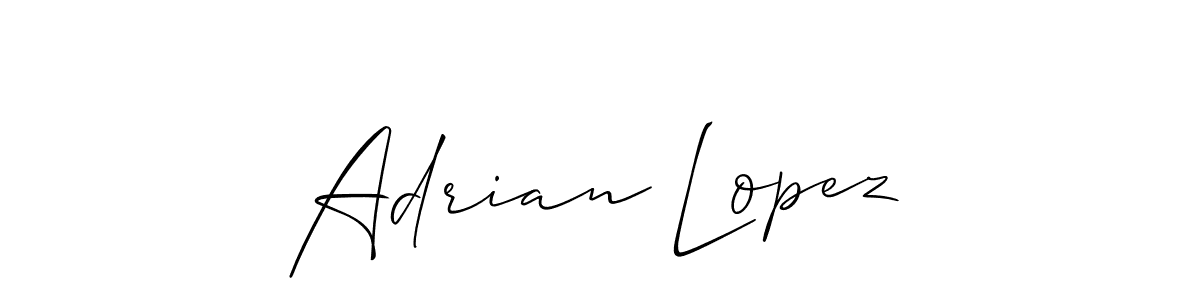 It looks lik you need a new signature style for name Adrian Lopez. Design unique handwritten (Allison_Script) signature with our free signature maker in just a few clicks. Adrian Lopez signature style 2 images and pictures png