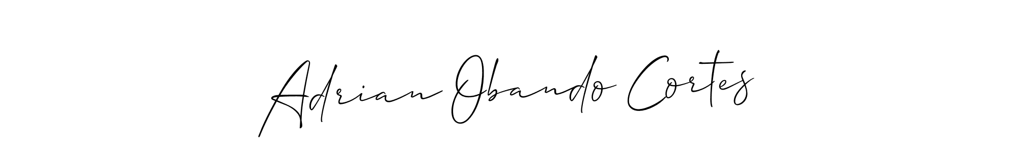 Create a beautiful signature design for name Adrian Obando Cortes. With this signature (Allison_Script) fonts, you can make a handwritten signature for free. Adrian Obando Cortes signature style 2 images and pictures png