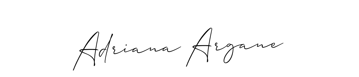 Design your own signature with our free online signature maker. With this signature software, you can create a handwritten (Allison_Script) signature for name Adriana Argane. Adriana Argane signature style 2 images and pictures png