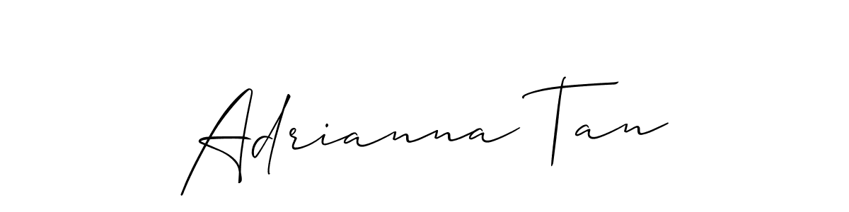 How to Draw Adrianna Tan signature style? Allison_Script is a latest design signature styles for name Adrianna Tan. Adrianna Tan signature style 2 images and pictures png