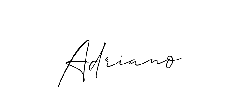 You should practise on your own different ways (Allison_Script) to write your name (Adriano ) in signature. don't let someone else do it for you. Adriano  signature style 2 images and pictures png