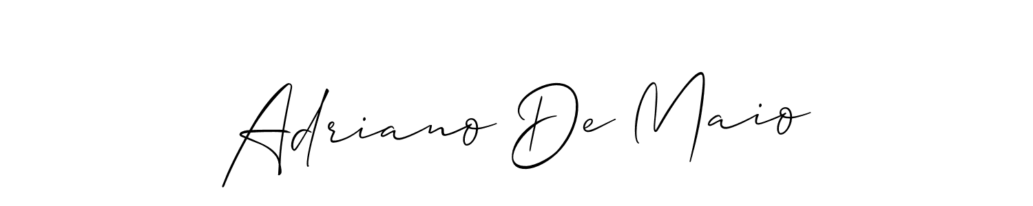 Use a signature maker to create a handwritten signature online. With this signature software, you can design (Allison_Script) your own signature for name Adriano De Maio. Adriano De Maio signature style 2 images and pictures png