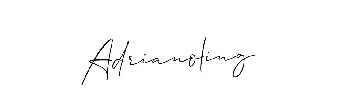 You should practise on your own different ways (Allison_Script) to write your name (Adrianoling) in signature. don't let someone else do it for you. Adrianoling signature style 2 images and pictures png