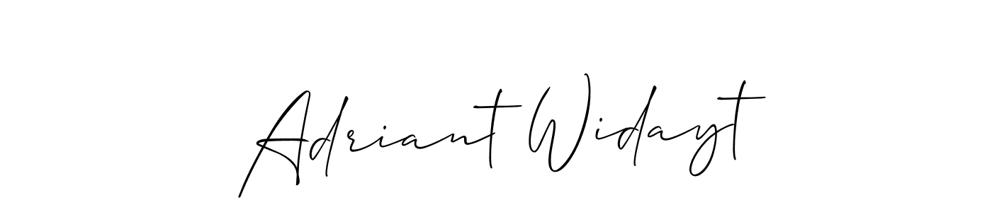 Design your own signature with our free online signature maker. With this signature software, you can create a handwritten (Allison_Script) signature for name Adriant Widayt. Adriant Widayt signature style 2 images and pictures png