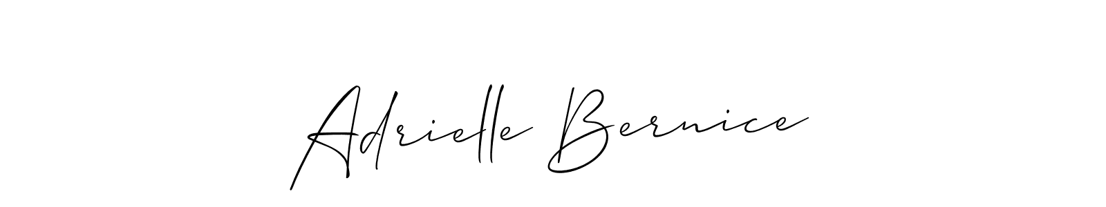 It looks lik you need a new signature style for name Adrielle Bernice. Design unique handwritten (Allison_Script) signature with our free signature maker in just a few clicks. Adrielle Bernice signature style 2 images and pictures png