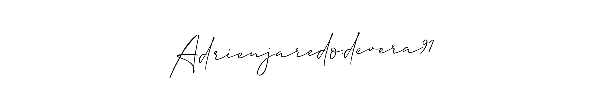 Create a beautiful signature design for name Adrienjaredo.devera91. With this signature (Allison_Script) fonts, you can make a handwritten signature for free. Adrienjaredo.devera91 signature style 2 images and pictures png