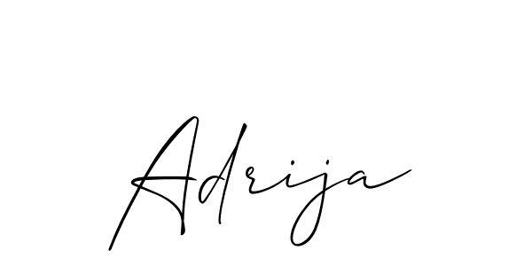 How to make Adrija name signature. Use Allison_Script style for creating short signs online. This is the latest handwritten sign. Adrija signature style 2 images and pictures png