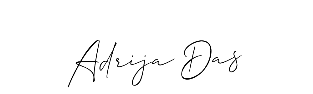 Design your own signature with our free online signature maker. With this signature software, you can create a handwritten (Allison_Script) signature for name Adrija Das. Adrija Das signature style 2 images and pictures png