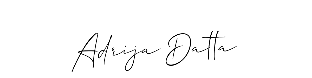 Also You can easily find your signature by using the search form. We will create Adrija Datta name handwritten signature images for you free of cost using Allison_Script sign style. Adrija Datta signature style 2 images and pictures png