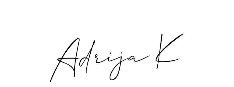 This is the best signature style for the Adrija K name. Also you like these signature font (Allison_Script). Mix name signature. Adrija K signature style 2 images and pictures png