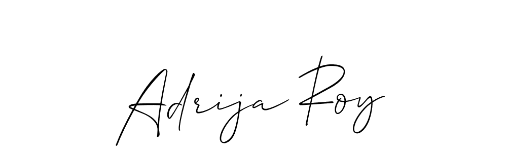 Adrija Roy stylish signature style. Best Handwritten Sign (Allison_Script) for my name. Handwritten Signature Collection Ideas for my name Adrija Roy. Adrija Roy signature style 2 images and pictures png