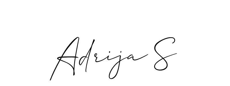 Make a short Adrija S signature style. Manage your documents anywhere anytime using Allison_Script. Create and add eSignatures, submit forms, share and send files easily. Adrija S signature style 2 images and pictures png