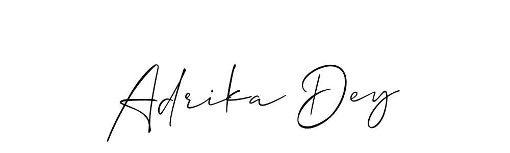 You can use this online signature creator to create a handwritten signature for the name Adrika Dey. This is the best online autograph maker. Adrika Dey signature style 2 images and pictures png