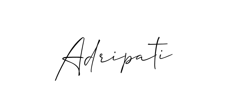 Make a short Adripati signature style. Manage your documents anywhere anytime using Allison_Script. Create and add eSignatures, submit forms, share and send files easily. Adripati signature style 2 images and pictures png