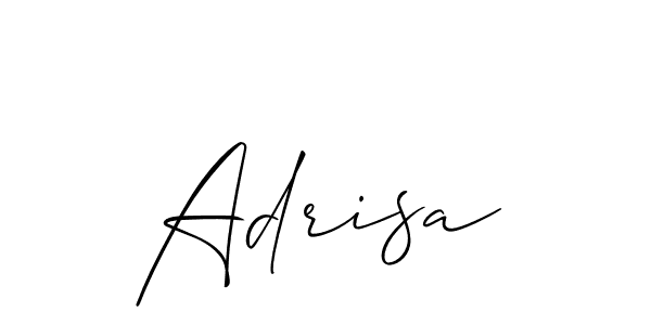 Create a beautiful signature design for name Adrisa. With this signature (Allison_Script) fonts, you can make a handwritten signature for free. Adrisa signature style 2 images and pictures png