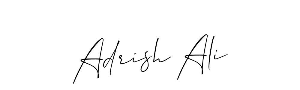 Create a beautiful signature design for name Adrish Ali. With this signature (Allison_Script) fonts, you can make a handwritten signature for free. Adrish Ali signature style 2 images and pictures png