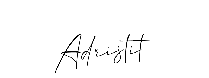 How to make Adristit signature? Allison_Script is a professional autograph style. Create handwritten signature for Adristit name. Adristit signature style 2 images and pictures png