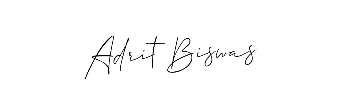 if you are searching for the best signature style for your name Adrit Biswas. so please give up your signature search. here we have designed multiple signature styles  using Allison_Script. Adrit Biswas signature style 2 images and pictures png
