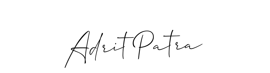 This is the best signature style for the Adrit Patra name. Also you like these signature font (Allison_Script). Mix name signature. Adrit Patra signature style 2 images and pictures png