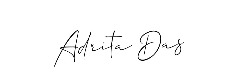 How to make Adrita Das signature? Allison_Script is a professional autograph style. Create handwritten signature for Adrita Das name. Adrita Das signature style 2 images and pictures png